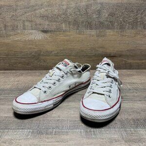 Converse Chuck Taylor All Star Classic Ivory Canvas Sneakers Men's Size 9.5